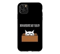Carcasa para iPhone 11 Pro MAX Did Someone Say Yarn Funny Cat Lover Knitting Crochet Hobby