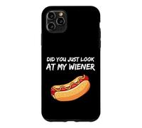 Carcasa para iPhone 11 Pro MAX Did You Just Look At My Wiener Funny BBQ Hotdog Party Humor