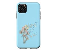 Carcasa para iPhone 11 Pro MAX Dientes de león y Mahjong Tiles Bam Crak Dots Make A Wish Flower