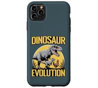 Carcasa para iPhone 11 Pro MAX Dinosaurio Evolución Dino Chicken Trex Evolutionary