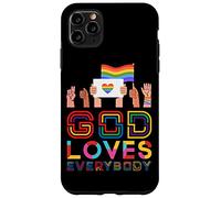 Carcasa para iPhone 11 Pro MAX Dios ama a Todos Gay Christian Rainbow Meme