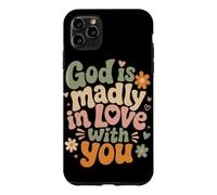 Carcasa para iPhone 11 Pro MAX Dios está locamente Enamorado de ti fe Cristiana inspiradora
