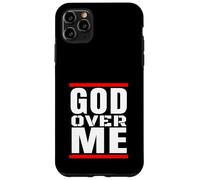Carcasa para iPhone 11 Pro MAX Dios sobre Mí Cristiano Hip Hop Fe Cristo Es Rey Jesús