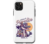Carcasa para iPhone 11 Pro MAX Diseño de Estilo Retro Venice Florida Paradise Cocodril