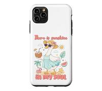 Carcasa para iPhone 11 Pro MAX Diseño de Pato con Texto en inglés There is Sunshine in My Soul
