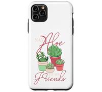 Carcasa para iPhone 11 Pro MAX Diseño de suculentas Say Aloe To My Friends