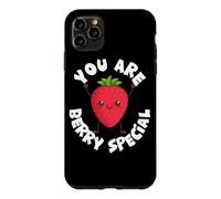 Carcasa para iPhone 11 Pro MAX Diseño Especial de Juego de Palabras de Bayas para Amantes de Las Fresas de You Are Berry
