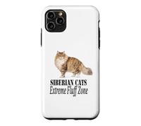 Carcasa para iPhone 11 Pro MAX Diseño para dueños de Gatos Siberian Cats Extreme Fluff Zone