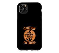 Carcasa para iPhone 11 Pro MAX Disfraz de Halloween Embarazada Espeluznante mamá bebé Boo vibras