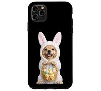 Carcasa para iPhone 11 Pro MAX Disfraz de Perro Cocker Spaniel con Conejito de Pascua