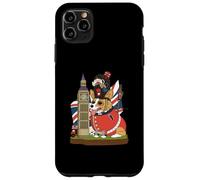 Carcasa para iPhone 11 Pro MAX Disfraz de Perro Corgi británico en Guardia del Rey Londres Inglaterra