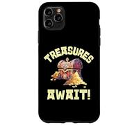 Carcasa para iPhone 11 Pro MAX Divertida Aventura de búsqueda de Tesoros para Amantes de los Piratas