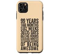 Carcasa para iPhone 11 Pro MAX Divertida Camisa de cumpleaños número 99 Old Meter Funny 99 años de Edad Regalos