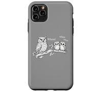 Carcasa para iPhone 11 Pro MAX Divertida Camiseta gramática de búho para Profesores de inglés y Nerds de Palabras