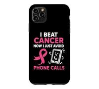 Carcasa para iPhone 11 Pro MAX Divertida superviviente de cáncer de Mama Pink Ribbon Warrior Antisocial
