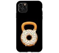 Carcasa para iPhone 11 Pro MAX Divertidas chispas Kettlebell Donut Fitness para Gimnasio