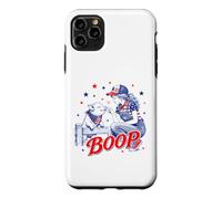Carcasa para iPhone 11 Pro MAX Divertido 4 de Julio Boop Farm Girl & Baby Pig Patriotic USA