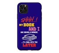Carcasa para iPhone 11 Pro MAX Divertido Amante de la Lectura mi Libro y yo Teniendo un Momento Lector
