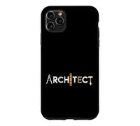 Carcasa para iPhone 11 Pro MAX Divertido Arquitecto Diciendo Herramientas Iconos Letras Gráfico