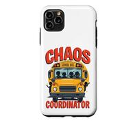 Carcasa para iPhone 11 Pro MAX Divertido Conductor de autobús Escolar Coordinador Profesional de Caos