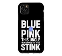 Carcasa para iPhone 11 Pro MAX Divertido Dicho Rosa This Uncle Wont Change You If You Stink