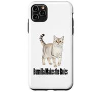 Carcasa para iPhone 11 Pro MAX Divertido diseño de Mascota Burmilla Cat Makes The Rules