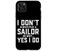 Carcasa para iPhone 11 Pro MAX Divertido Disfraz de Marinero, Regalo de navegación para Marineros y Miembros de la tripulación
