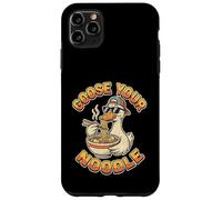 Carcasa para iPhone 11 Pro MAX Divertido Ganso Juego de Palabras Humor Animal USA Tus Fideos