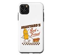 Carcasa para iPhone 11 Pro MAX Divertido gráfico de Hot Dog Mustard Best Friend, Estilo Vintage