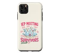 Carcasa para iPhone 11 Pro MAX Divertido IEP Reunión Survivors Club Maestro Educación Especial