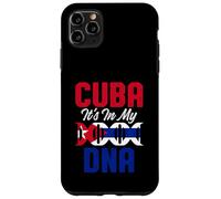 Carcasa para iPhone 11 Pro MAX Divertido Orgullo de la Bandera de Cuba ADN Amor Cubano Americano Broma Orgullosa
