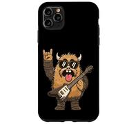 Carcasa para iPhone 11 Pro MAX Divertido Peludo Rock Monster Guitarrista Gráfico Juguetón Sharp