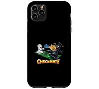Carcasa para iPhone 11 Pro MAX Divertido Pickleball Chess Peón Smash King Jaque Mate
