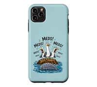 Carcasa para iPhone 11 Pro MAX Divertido píldora Bug Meds Gaviota Grito Enfermera Juego de Palabras Médico Humor