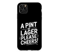 Carcasa para iPhone 11 Pro MAX Divertido Pint of Lager Broma Papá Papá Padre Marido Humor