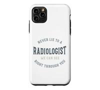 Carcasa para iPhone 11 Pro MAX Divertido Radiología Juego de Palabras Radiólogo Humor