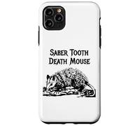 Carcasa para iPhone 11 Pro MAX Divertido Sable Diente Muerte Ratón Mal Nombre Animal Incorrecto Broma Estúpida