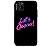 Carcasa para iPhone 11 Pro MAX Divertido Texto 3D Funny Let's Go Citas para La Gente Divertido Vamos Vamos