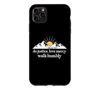 Carcasa para iPhone 11 Pro MAX Do Justice Love Mercy Walk Humbly Bible Verse Micah 6:8 God