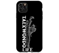 Carcasa para iPhone 11 Pro MAX Dollyo Chagi Casa Redonda Dibujo de la Vida del Taekwondo