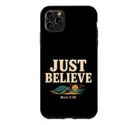Carcasa para iPhone 11 Pro MAX Don't Be Afraid Just Believe Mark 5:36 Sea Turtle Faith