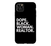 Carcasa para iPhone 11 Pro MAX Dope Black Woman Agente inmobiliario Afroamericano Agente inmobiliario