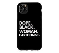 Carcasa para iPhone 11 Pro MAX Dope Black Woman Caricaturista Empoderado Profesional
