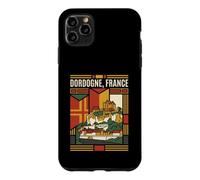 Carcasa para iPhone 11 Pro MAX Dordogne France Flag Castillos Vintage Travel Graphic