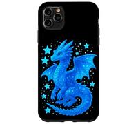 Carcasa para iPhone 11 Pro MAX Dragon Azul Mistico Ilustracion Fantasia Celestial Adorable