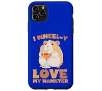 Carcasa para iPhone 11 Pro MAX Dueño Divertido de roedores con Texto en inglés I Wheel-y Love My Hamster