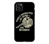 Carcasa para iPhone 11 Pro MAX Easily Distracted by Music and Bourbon Skeleton