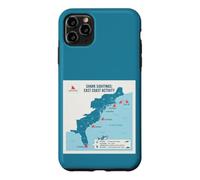 Carcasa para iPhone 11 Pro MAX East Coast Shark Sightings Map