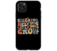 Carcasa para iPhone 11 Pro MAX Educador Ayudando a Pequeñas Mentes a Crecer, Escuela de Maestros de Preescolar
