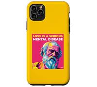 Carcasa para iPhone 11 Pro MAX El Amor es una Enfermedad Mental Palabras de sabiduría de Platón Estilo de Arte Pop